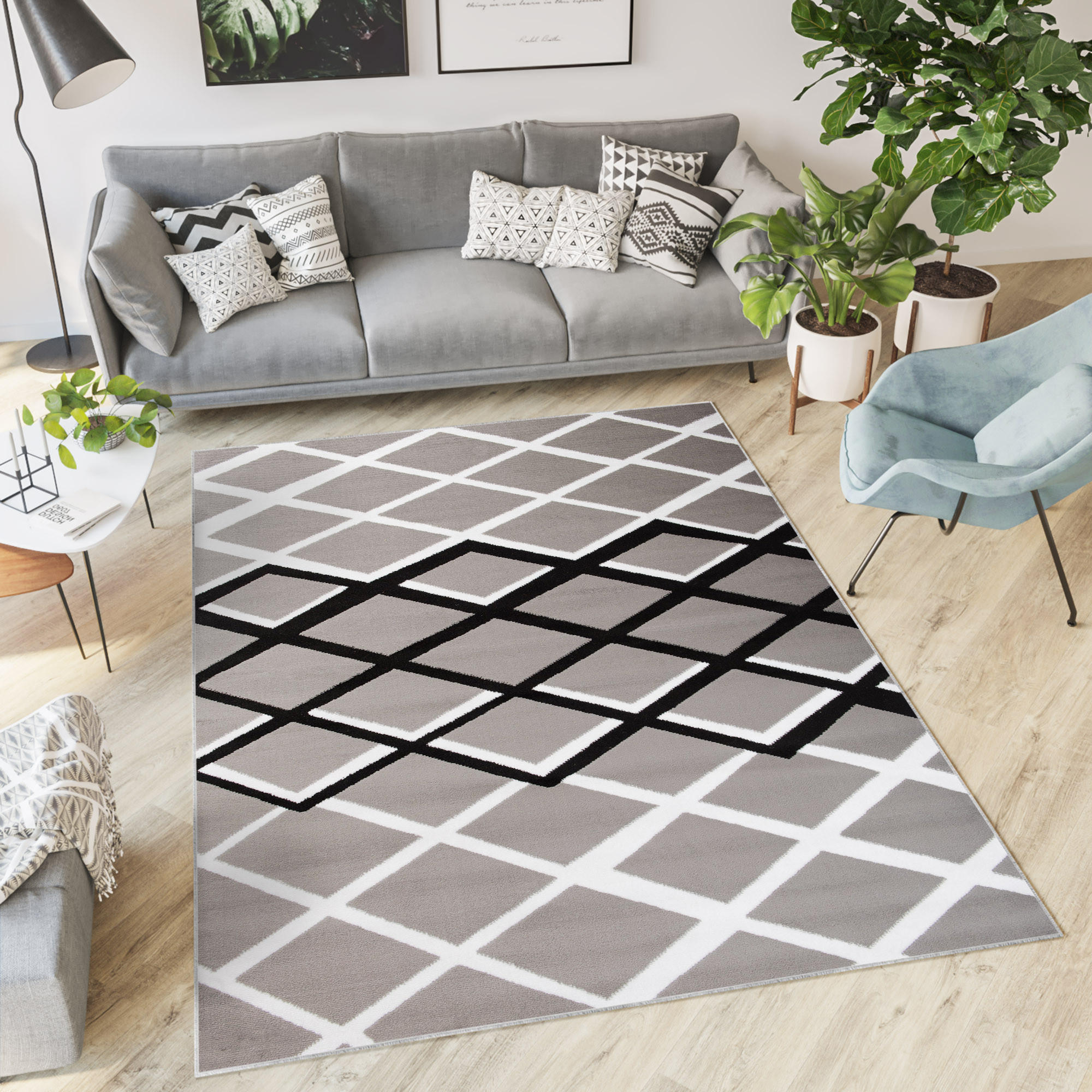 TEPPICH DREAM Grau 130/190 cm - Grau, Textil (130/190cm) - Tapiso