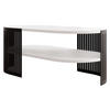COUCHSITCH Fikoli Oval II - Schwarz/Weiß, Holzwerkstoff/Metall (100/50/40cm) - MIRJAN24
