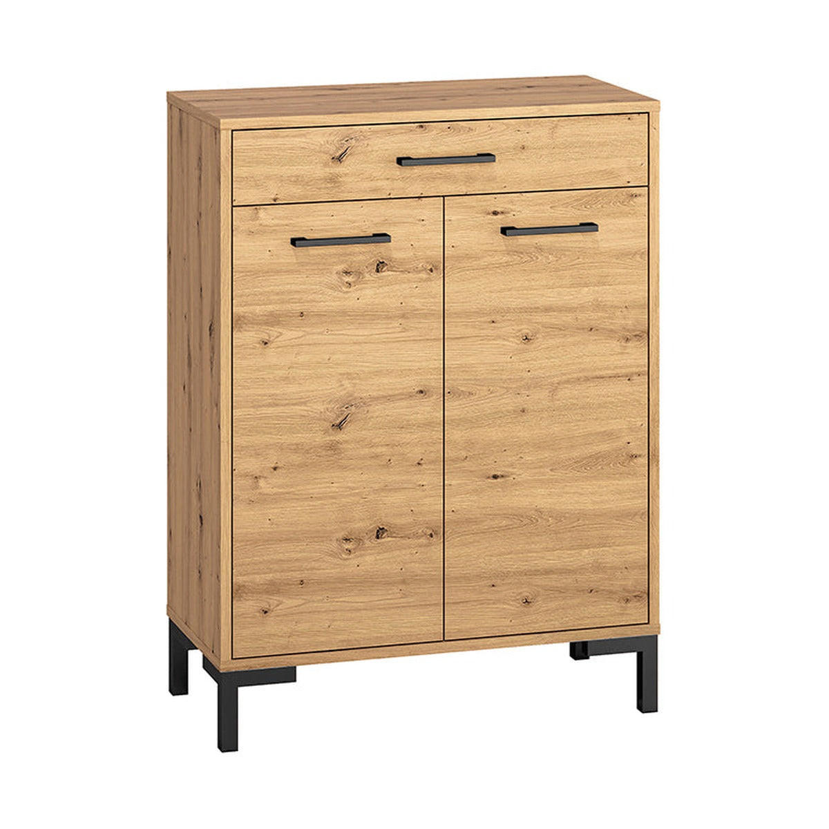 SCHUHSCHRANK – 70 cm – Nevio – Eichefarben - Eichefarben, Holzwerkstoff (70/94/34cm) - hi-markt