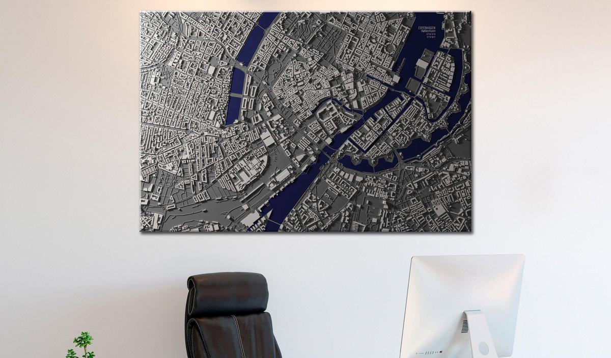 PINNWANDBILDER Grau 90/60 cm - Blau/Grau, Naturmaterialien/Textil (90/60cm) - KUNSTLOFT
