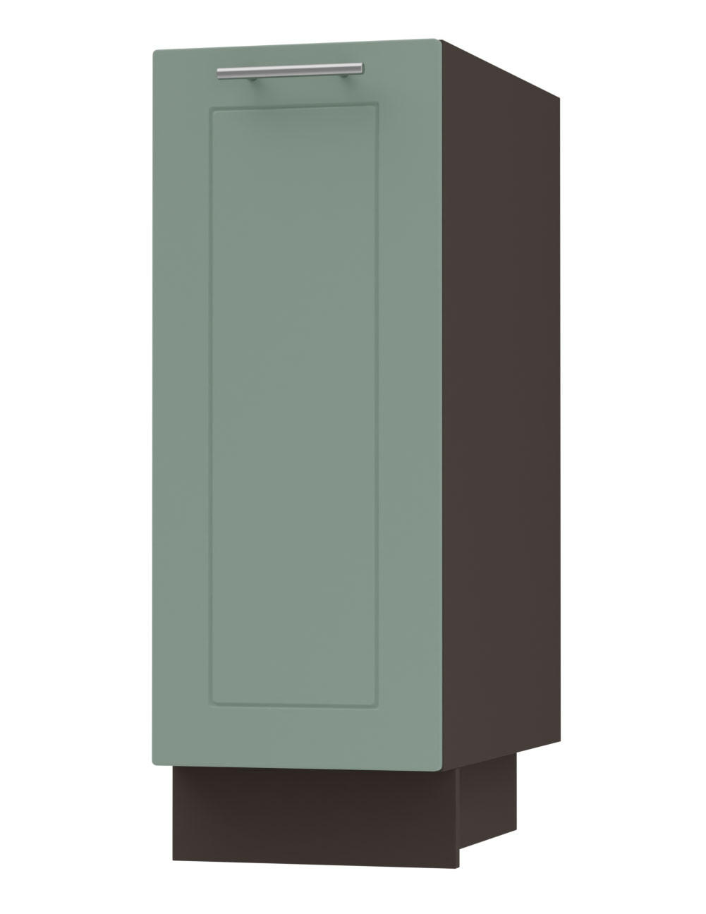 Feldmann-Wohnen Küchenunterschrank Mintgrün, Dunkelgrau 30x82x50 cm