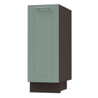 KÜCHENUNTERSCHRANK Kvantum D1D/30 Mint Matt / Lava Matt 30 / 50 / 82cm - Dunkelgrau/Mintgrün, Holz/Holzwerkstoff (30/82/50cm) - Feldmann-Wohnen