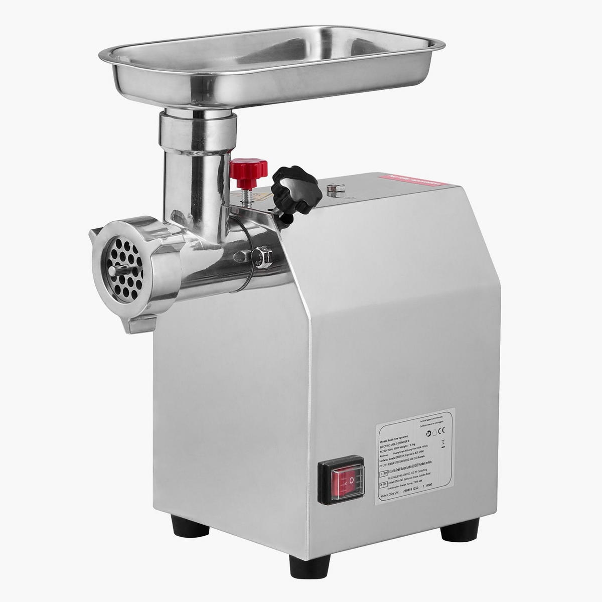 FLEISCHWOLF Gewerblicher elektrischer 8 Edelstahl Silberfarben - Silberfarben, Metall (24/39.01/37cm) - Rolipo