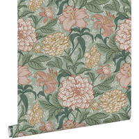 TAPETE Blumenmuster 53 cm x 10.05 m - Multicolor, Papier (53/1000cm) - ESTAhome