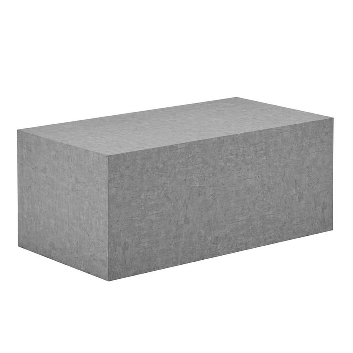 COUCHTISCH Marmor AMIRI L - 95 x 50 cm Grau - Grau, Holzwerkstoff/Textil (50/95/40cm) - Home Deluxe