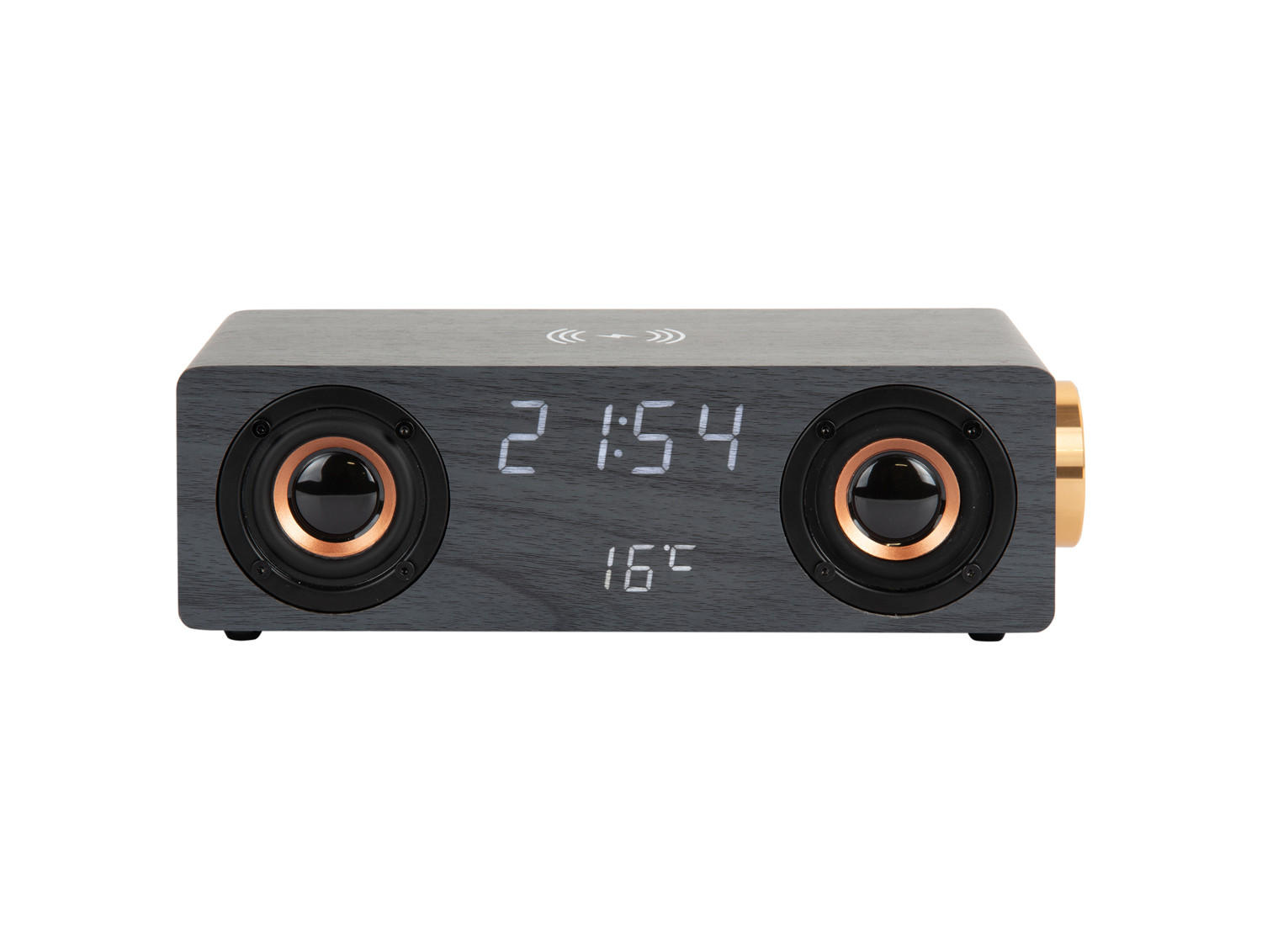 Thumbnail - Karlsson Wecker, Schwarz, Holz, 10x8x25 cm, CE, Dekoration, Uhren, Wecker