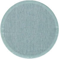 TEPPICH Outdoor Flachgewebe Uni-Farbe Polypropylen Balkon Blau Rund 160x160 - Blau, Textil (160/160cm) - KADIMA DESIGN