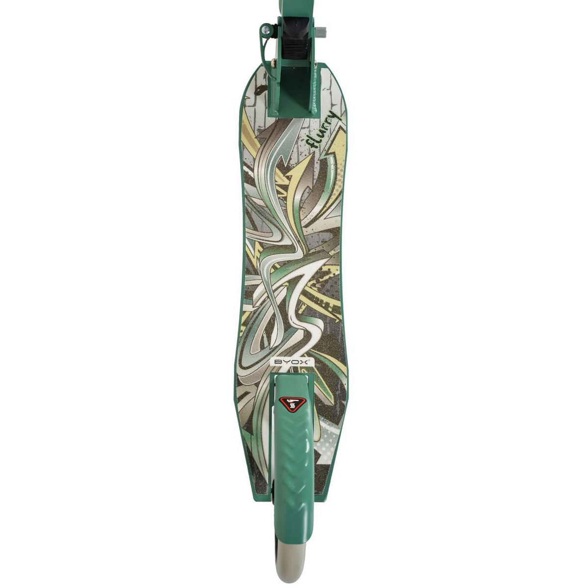 KINDERROLLER Flurry hellgrün klappbar, Seitenständer, höhenverstellbar, PU-Räder - Grün, Metall (85/14/93cm)