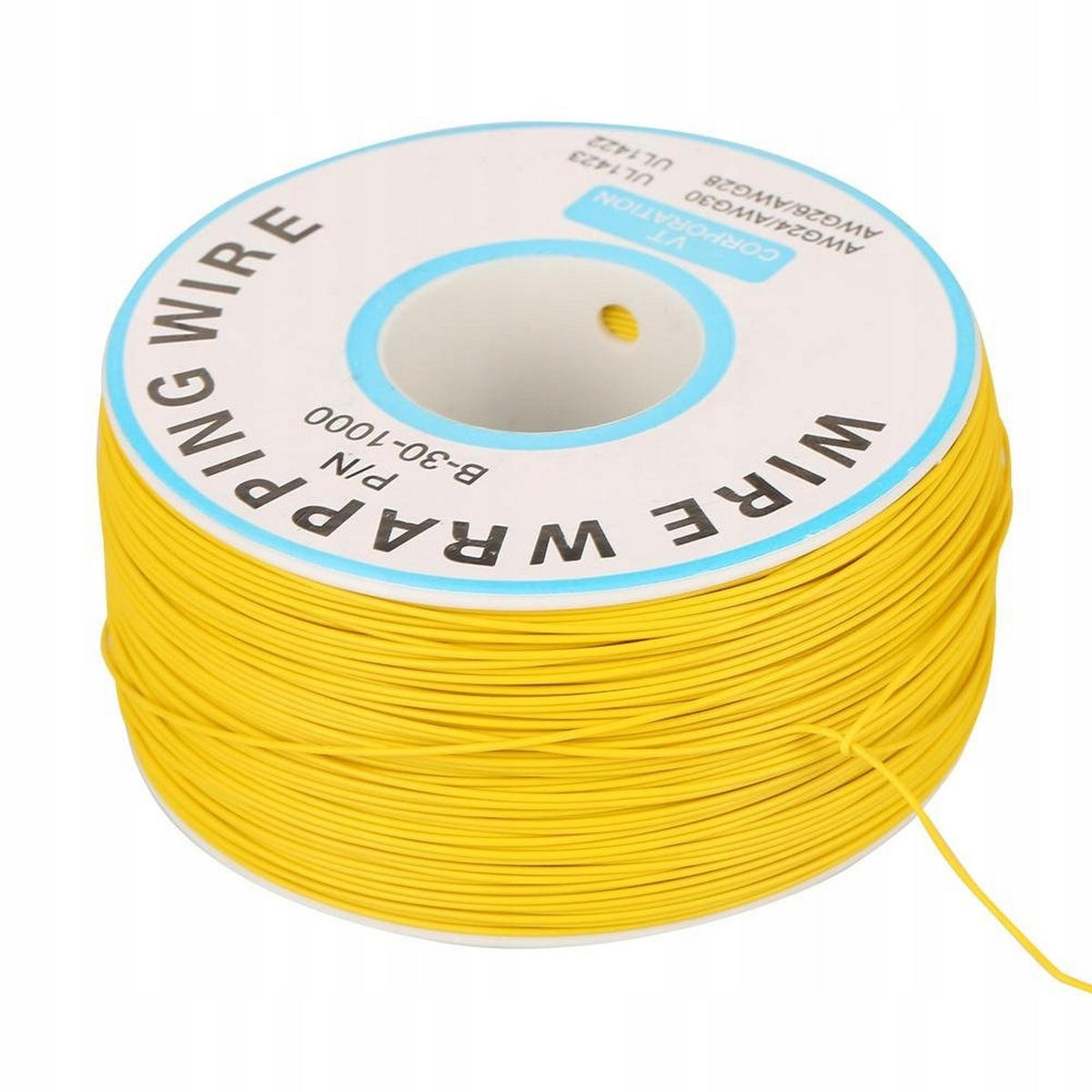 DRAHT KYNAR, 0,25 mm AWG 30, 0,60 mm Außen-Ø, 200 m, verzinntes Kupfer, PVC-Isolierung, 300 V, -60 bis 200 °C - Multicolor, Kunststoff/Metall (10/10/10cm)