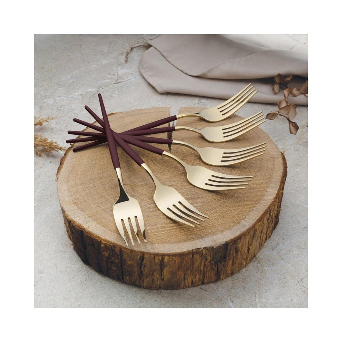 BESTECKSET Gold 30/20/5 cm BH3072 - Goldfarben, Metall - Berlinger Haus