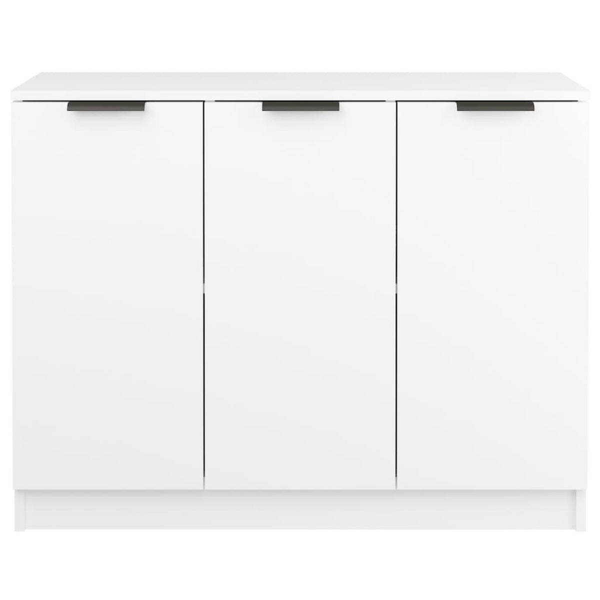 SIDEBOARD Weiss 90,5/30/70 Cm Holzwerkstoff - Weiß, Holzwerkstoff (30/70/90.5cm) - vidaXL