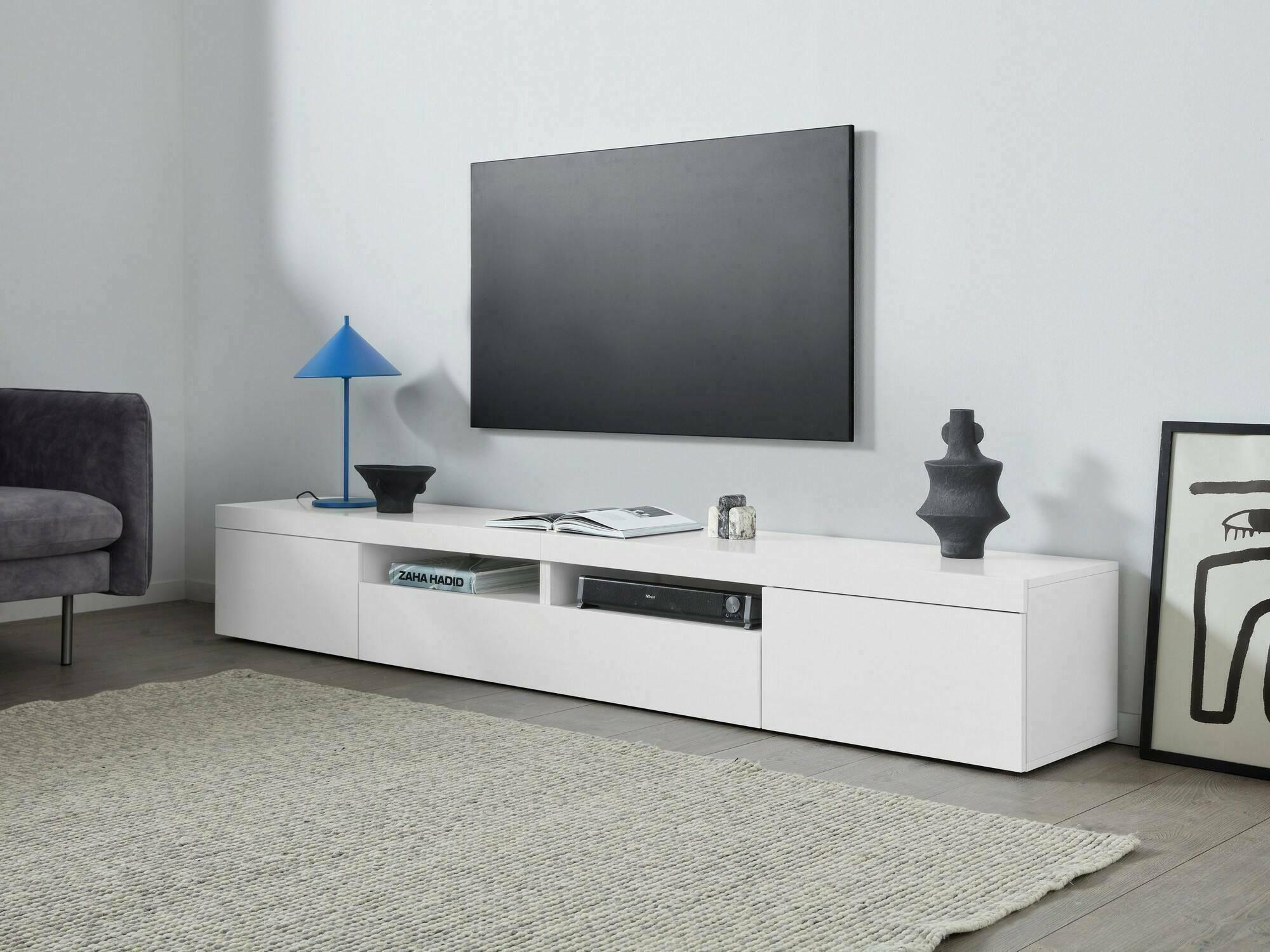 FERNSEHSCHRANK Weiß 40/240/35 cm - Weiß, Holzwerkstoff (240/35/40cm) - DMORA