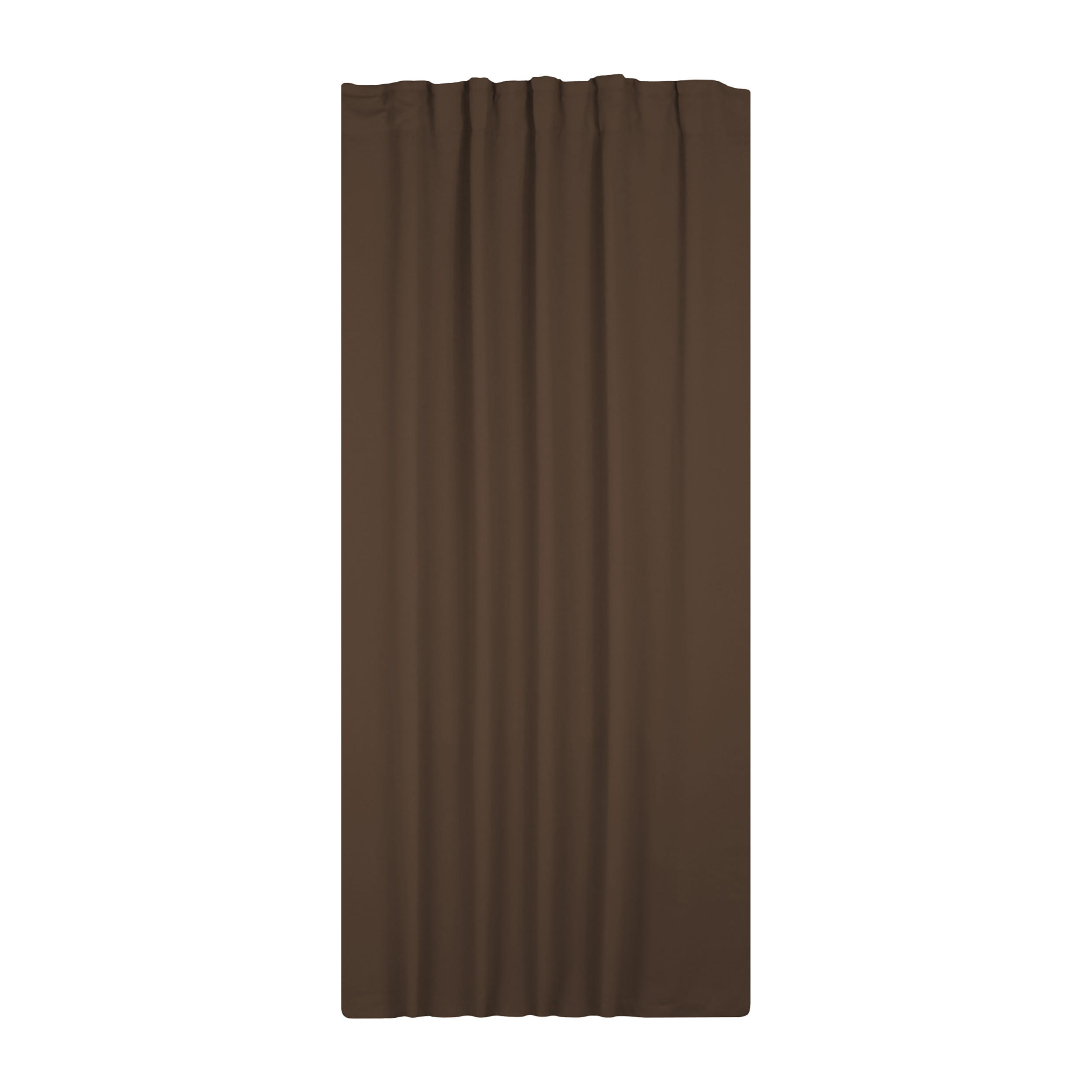 VERDUNKELUNGSVORHANG Kräuselband 140/145 cm Braun - Braun, Textil (140/145cm) - TiborTex