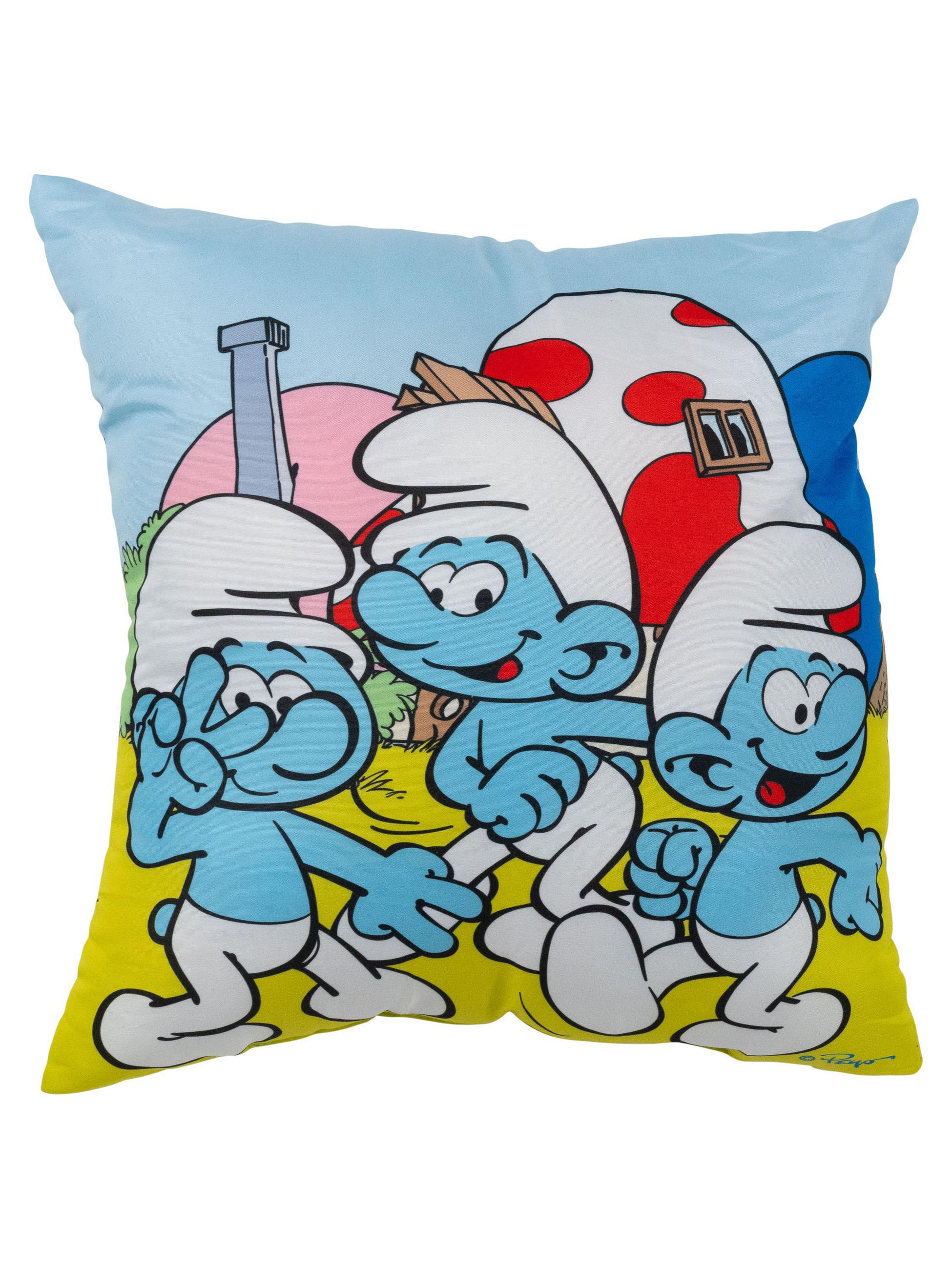 KINDERKISSEN Die Schlümpfe Blau 40 x 40 cm - Blau, Textil (40/40cm) - United Labels