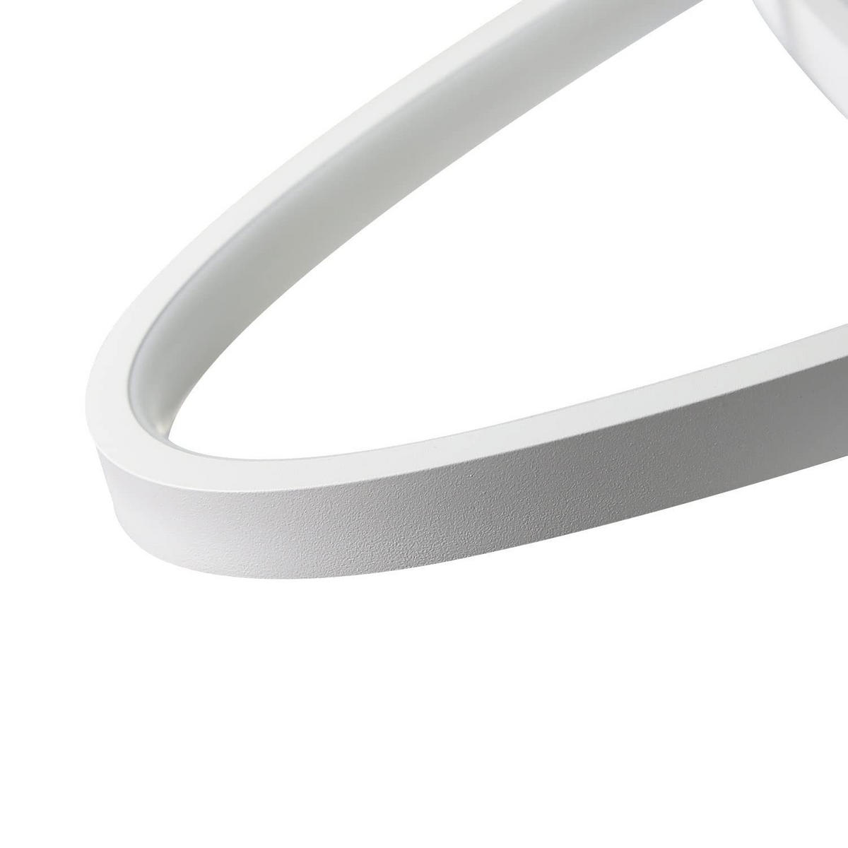 LED-DECKENLEUCHTE Brigitte 85/62/5 cm - Weiß, Metall (85/62/5cm) - Nettlife