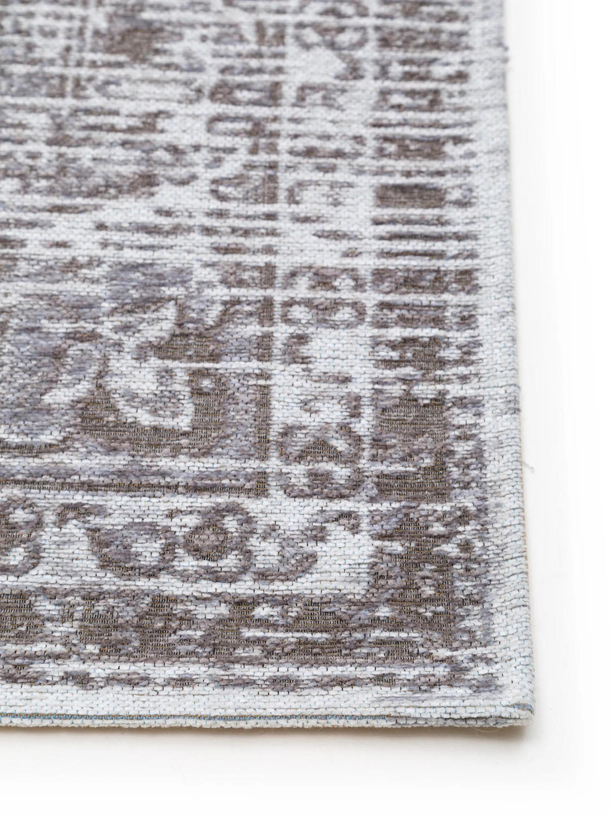 FLACHGEWEBETEPPICH Frencie Grau 80x165 cm - Grau, Textil (80/165cm) - benuta Nest