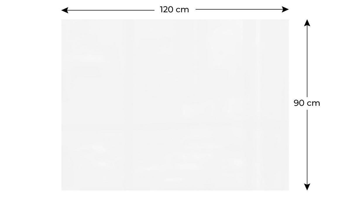 SELBSTKLEBENDE, trocken abwischbare Auflage 120x90 cm - Weiß, Kunststoff (120/90/0.3cm) - ALLboards