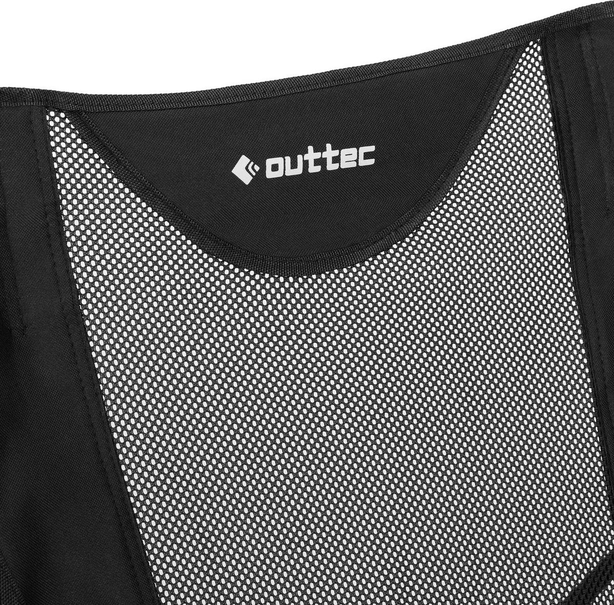 GARTENSTUHL mit Kissen, Klappbar, tot 120 kg - Schwarz, Textil (50.5/40cm) - Outtec