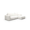 ECKSOFA aus Polyester Revolto L 6 Sitzer, Weiß (Aragon 01) - Weiß, Textil (268/163cm) - Meblito