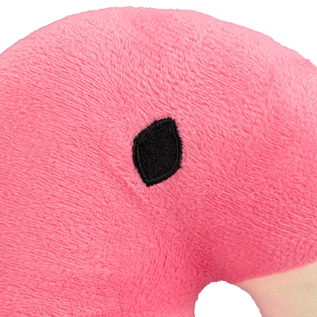 DÖRRSTOPP Rosa Flamingo Polyester - Rosa, Textil/Naturmaterial (14/21cm) - Relaxdays