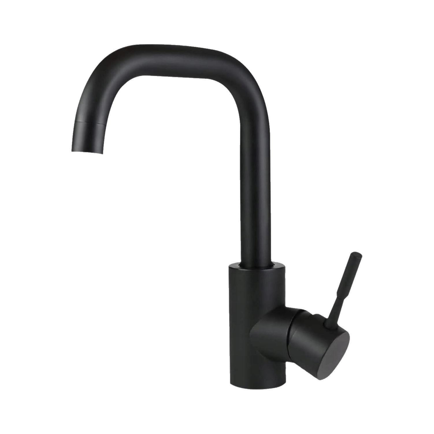 KÜCHENARMATUR Quellin 4/24/14 cm - Schwarz, Metall (4/24/14cm) - ZMH