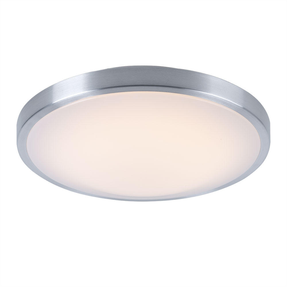 LED DECKENLEUCHTE Neptun Weiß Aluminium - Weiß, Metall (34/34/9cm) - Esto