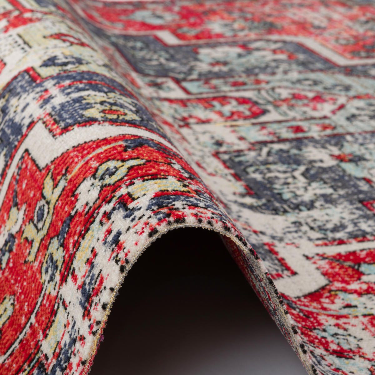 DESIGNER TEPPICH VINTAGE ZOE ORIENT KLASSIK - Rot, Textil (120/170cm) - Pergamon