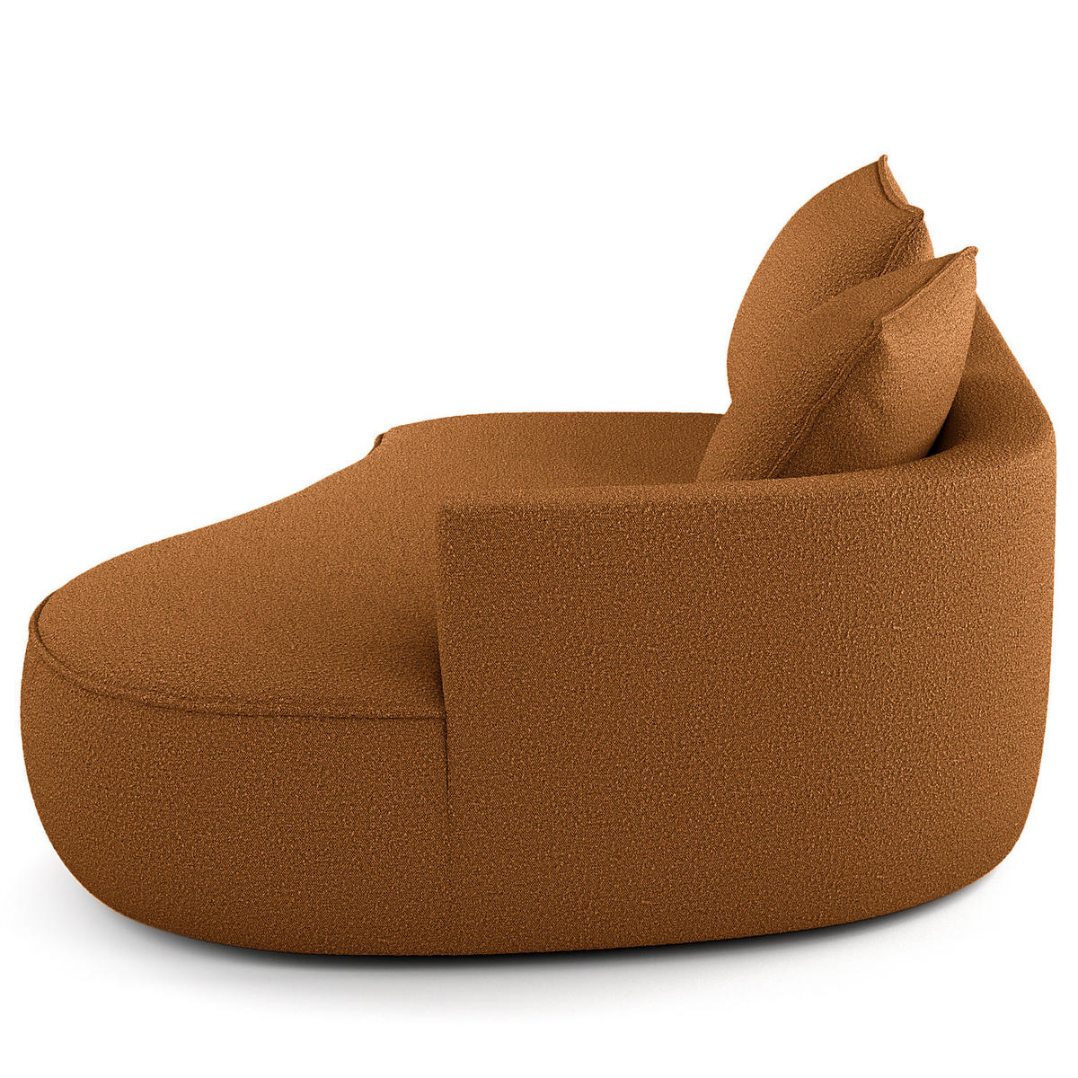 OTTOMANE - modular - Beige/Schwarz, Kunststoff/Textil (196/82/146cm) - home24