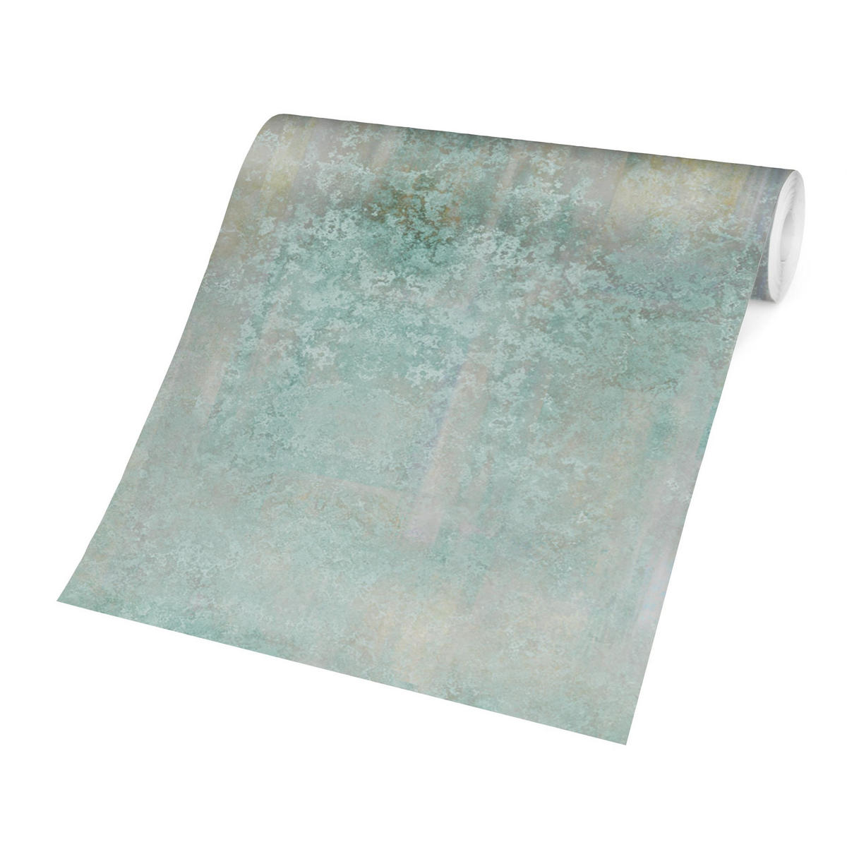 FOTOTAPETE Rustikales Betonmuster Mint 288/190 cm - Blau, Papier (288/190cm) - Bilderwelten