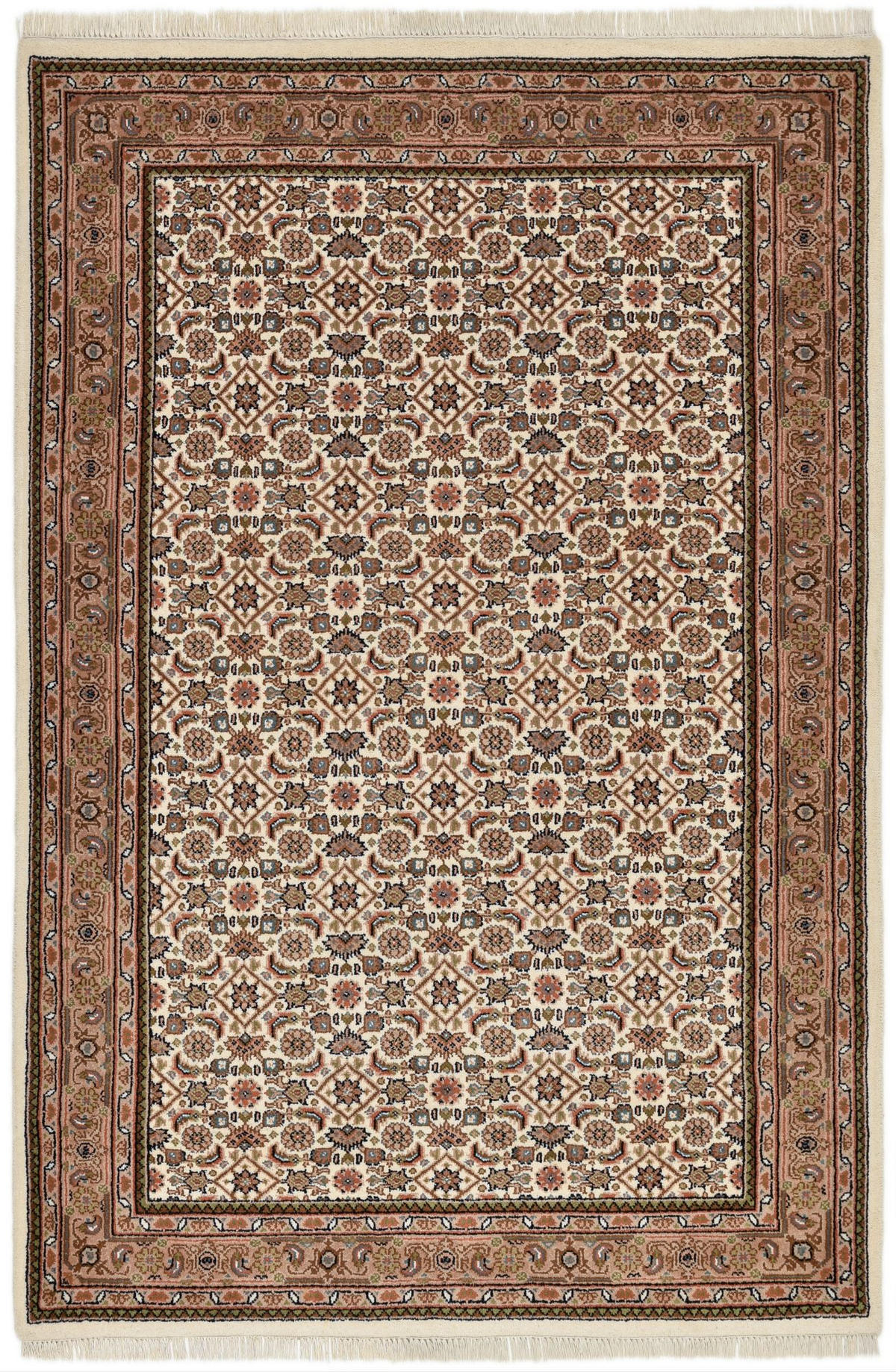 ORIENTTEPPICH Indo Herati, klassisch, strapazierfähig 170x240 cm - Creme, Textil (170/240cm) - Rug and Roll
