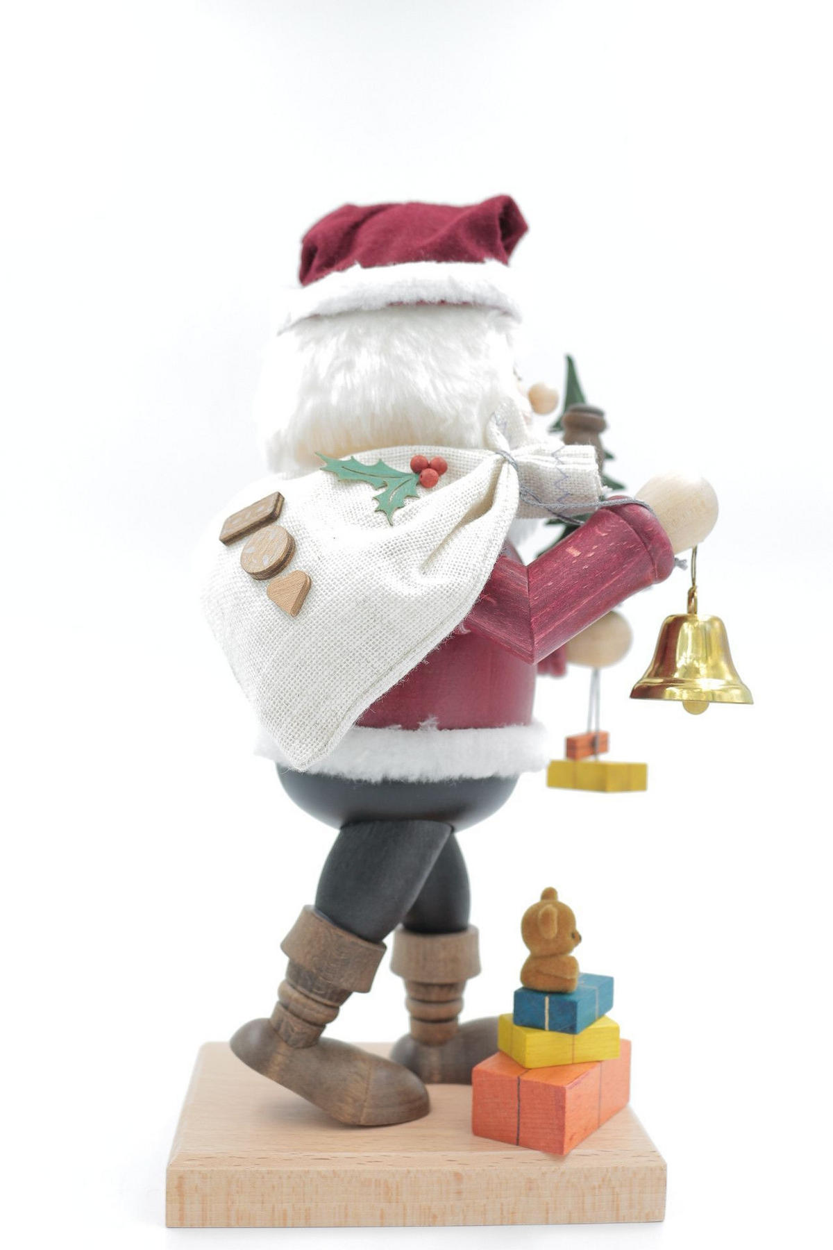 RAUCHFIGUR Wichtel Weihnachtsmann 32 cm - Multicolor, Holz (15/30/0.1cm)