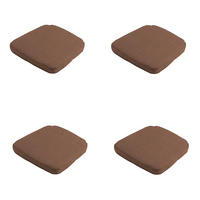 SITZKISSEN Panama - Braun - 48/48/6 cm - 4er-Set - Braun, Textil (48/6/48cm) - Madison