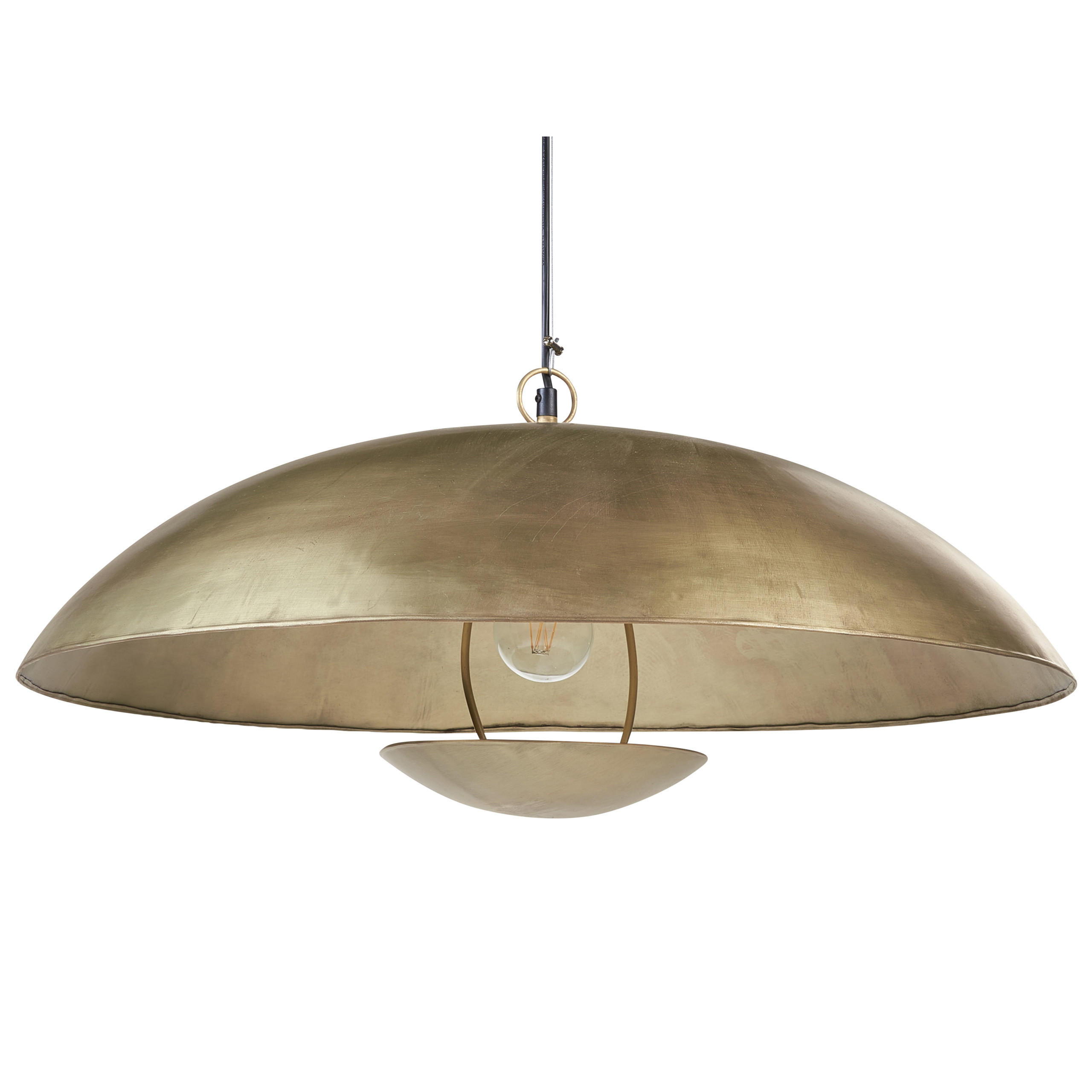HÄNGELEUCHTE Agrani 60/60/150 cm - Messingfarben, Metall (60/60/150cm) - Beliani