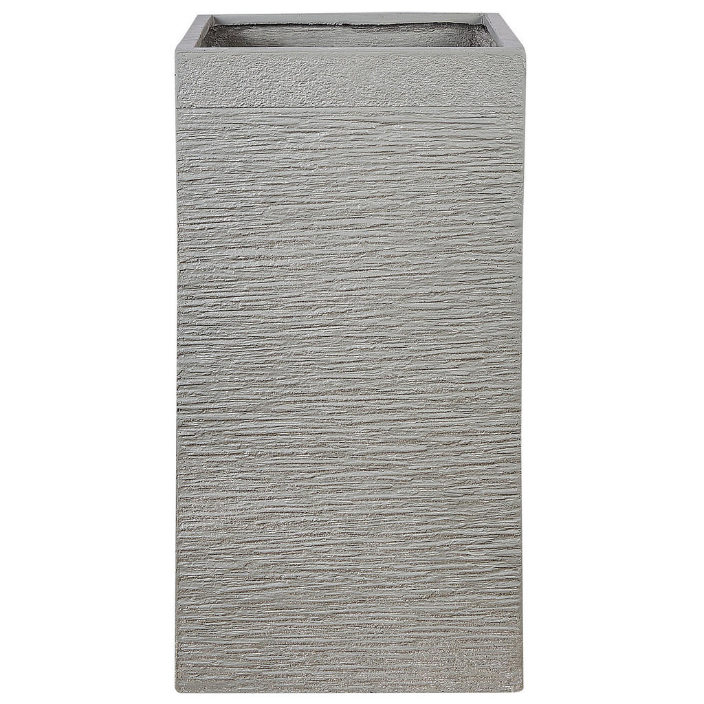 Beliani KVĚTINÁČ taupe čtvercový 40/40/77 cm Dion