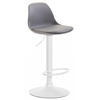 BARHOCKER Kunststoff grau - Weiß/Grau, Kunststoff/Metall (39/82/43cm) - CLP