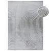KURZFLOR-TEPPICH Waves 501 Grau 120x170 cm - Grau, Textil (120/170cm) - carpet city
