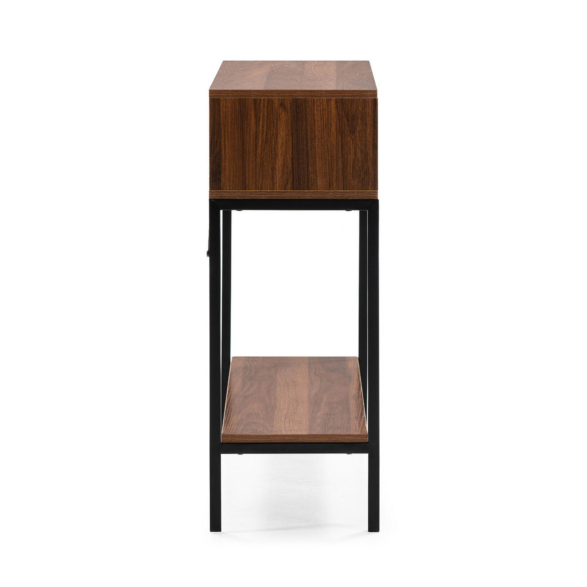 KONSOLENTISCH Auri 2 schubladen Walnuss-Optik - Walnussfarben, Holzwerkstoff (30/100/80cm) - VS Venta-stock