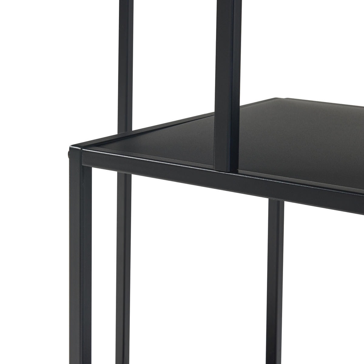 BÜCHERREGAL Reisjärvi - Schwarz, Metall (75/115/35cm) - [en.casa]
