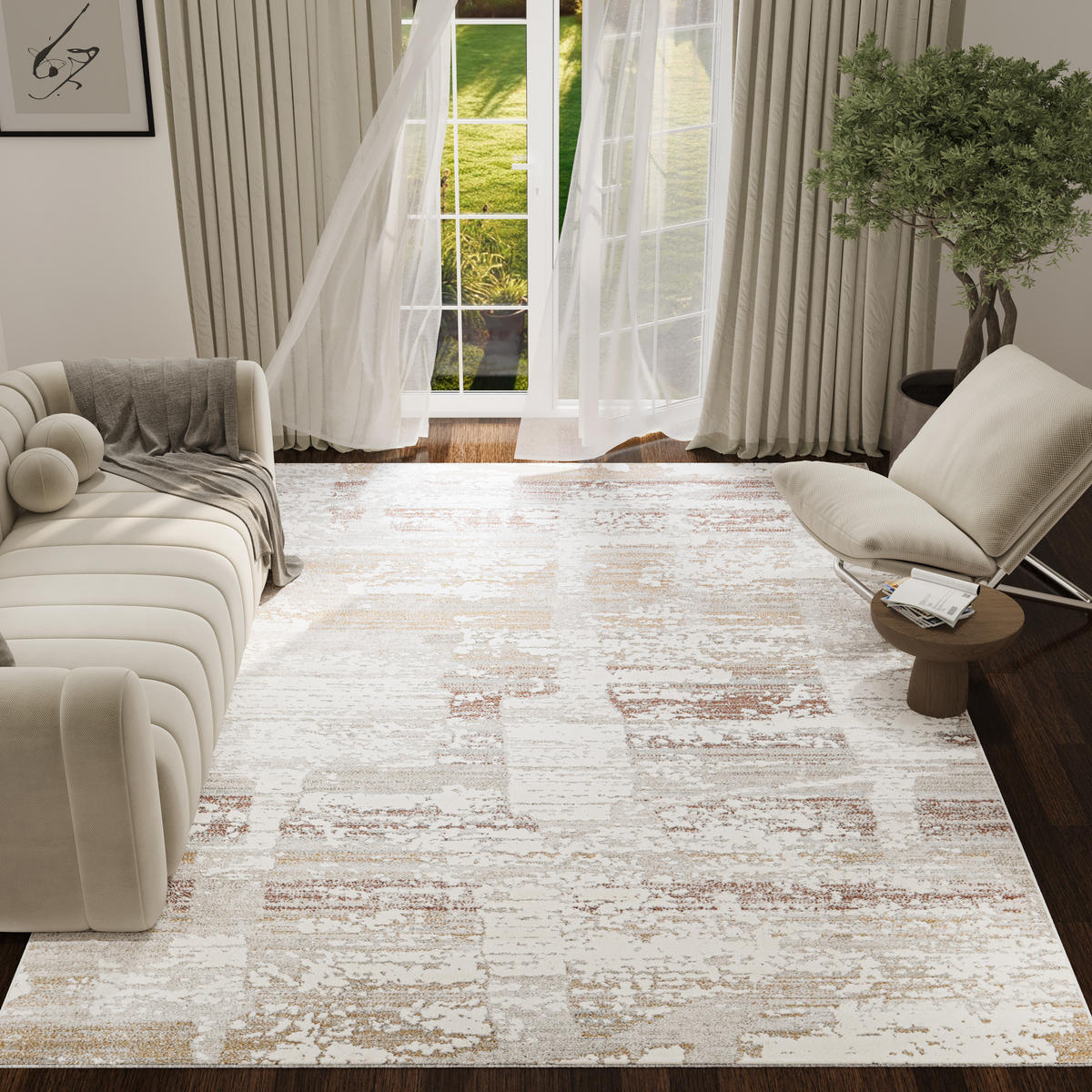 TEPPICH TREND Creme 160/230 cm - Creme, Textil (160/230cm) - Tapiso