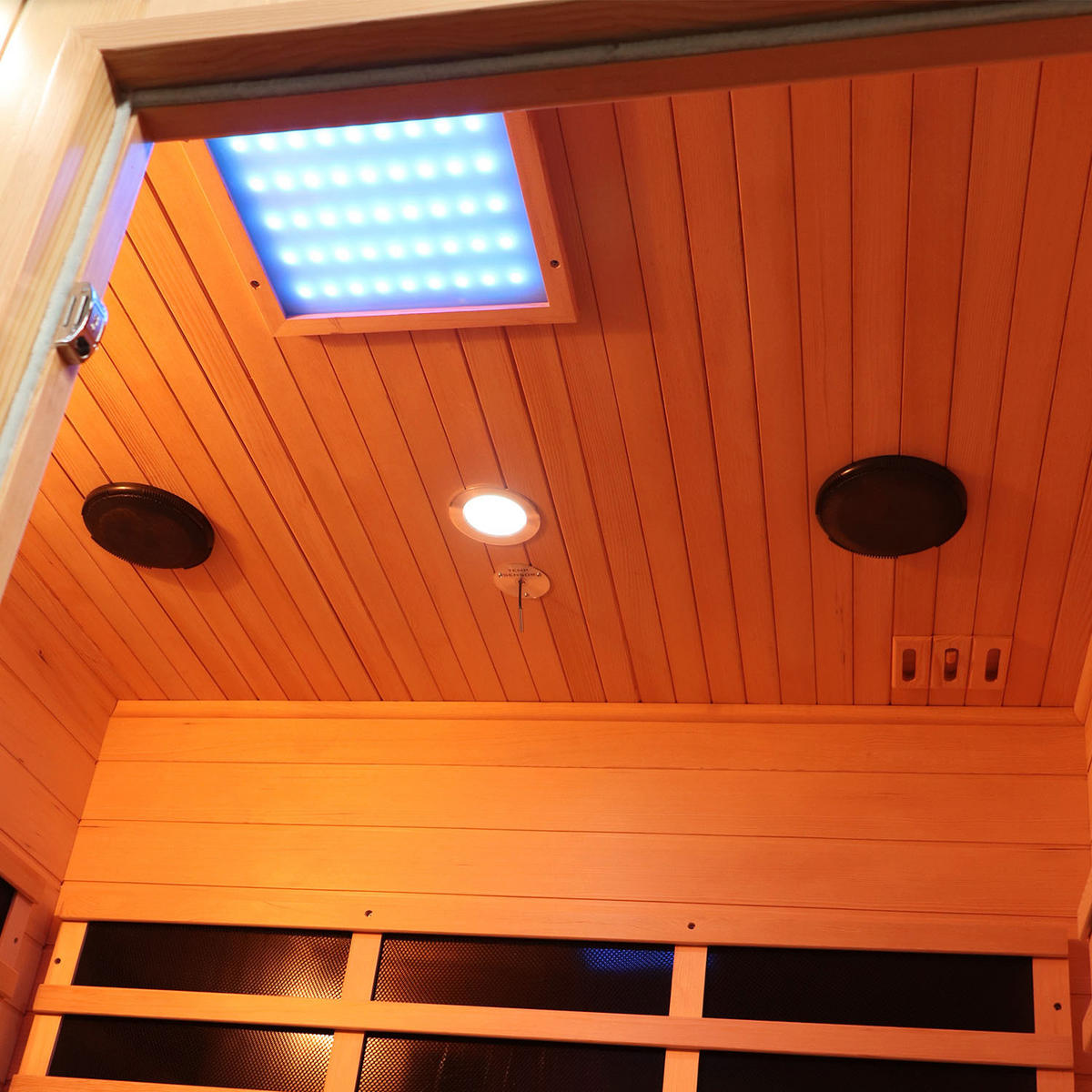 SAUNA Tremblant Infrarotkabine - Hellbraun, Holz (127/195/105cm)