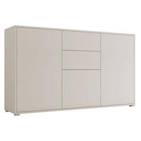 KOMMODE Gesita K3D2SZ - Kaschmir/Silberfarben, Holzwerkstoff/Kunststoff (141/93/41cm) - MIRJAN24