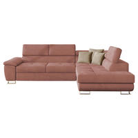 ECKSOFA Cotere, Seite: Rechts - Rosa, Holz/Textil (270/202cm) - MIRJAN24