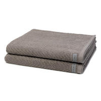 DUSCHTUCH Smart 2er-Set - Grau, Textil (50/100cm) - Ross
