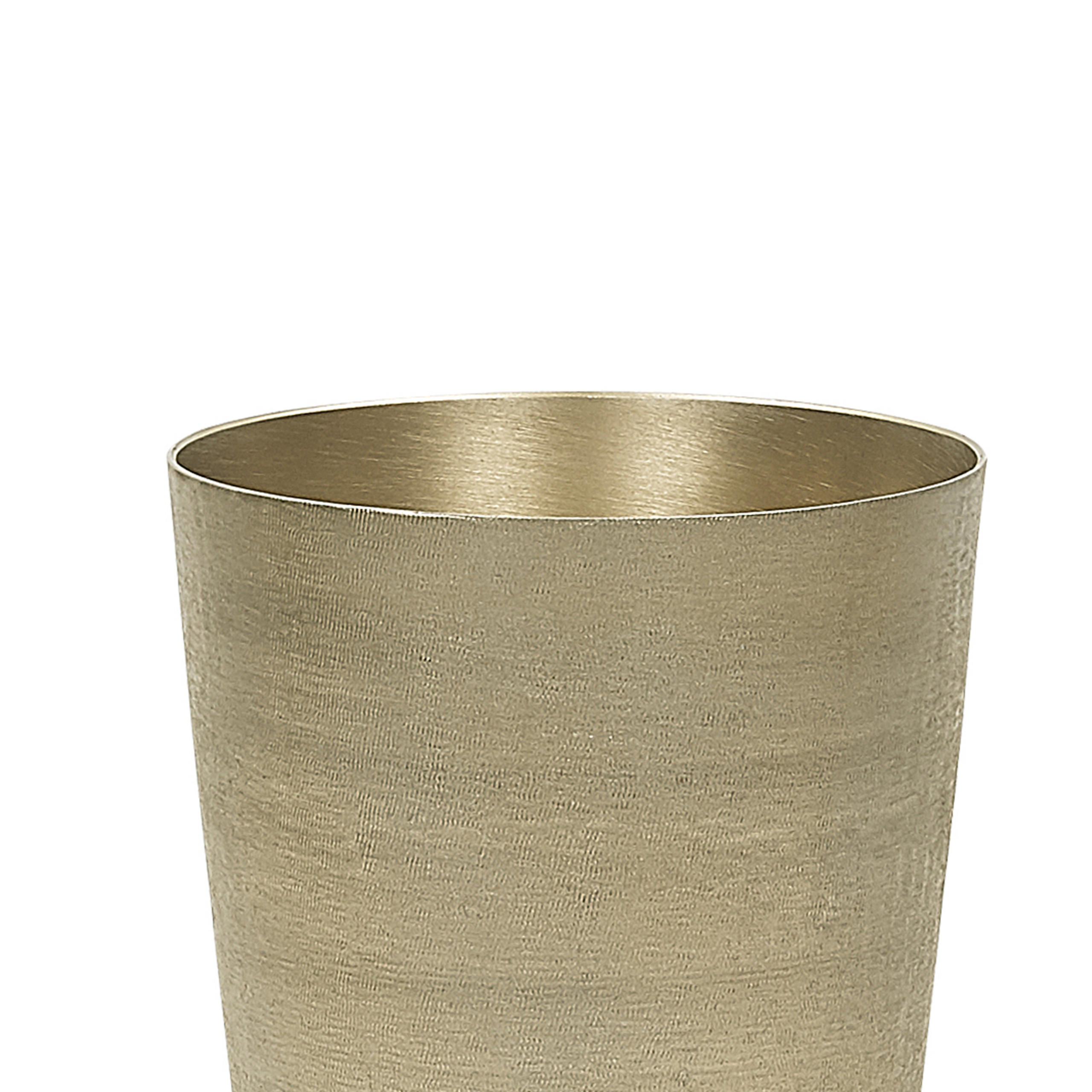 BLUMENVASE Aluminium gold Amrit - Goldfarben, Metall (31cm) - Beliani