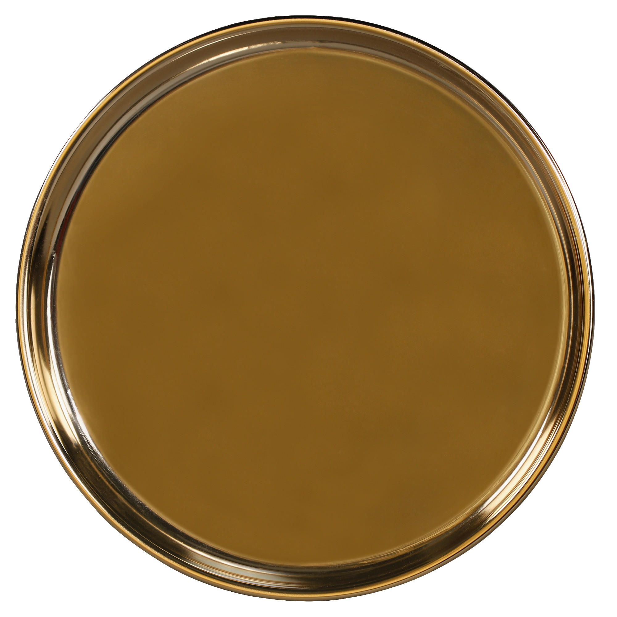 BEISTELLTISCH rund Gold/Schwarz Ø 50 cm - Goldfarben, Metall (50/50/50cm) - WOMO-DESIGN