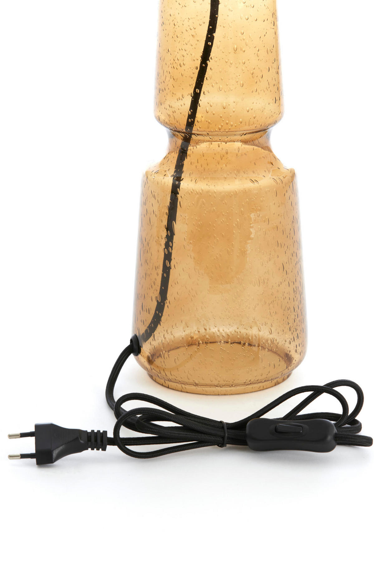 LAMPENFUSS Labin Braun Ø12,5/39 cm - Braun, Glas (12.5/12.5/39cm) - Light & Living