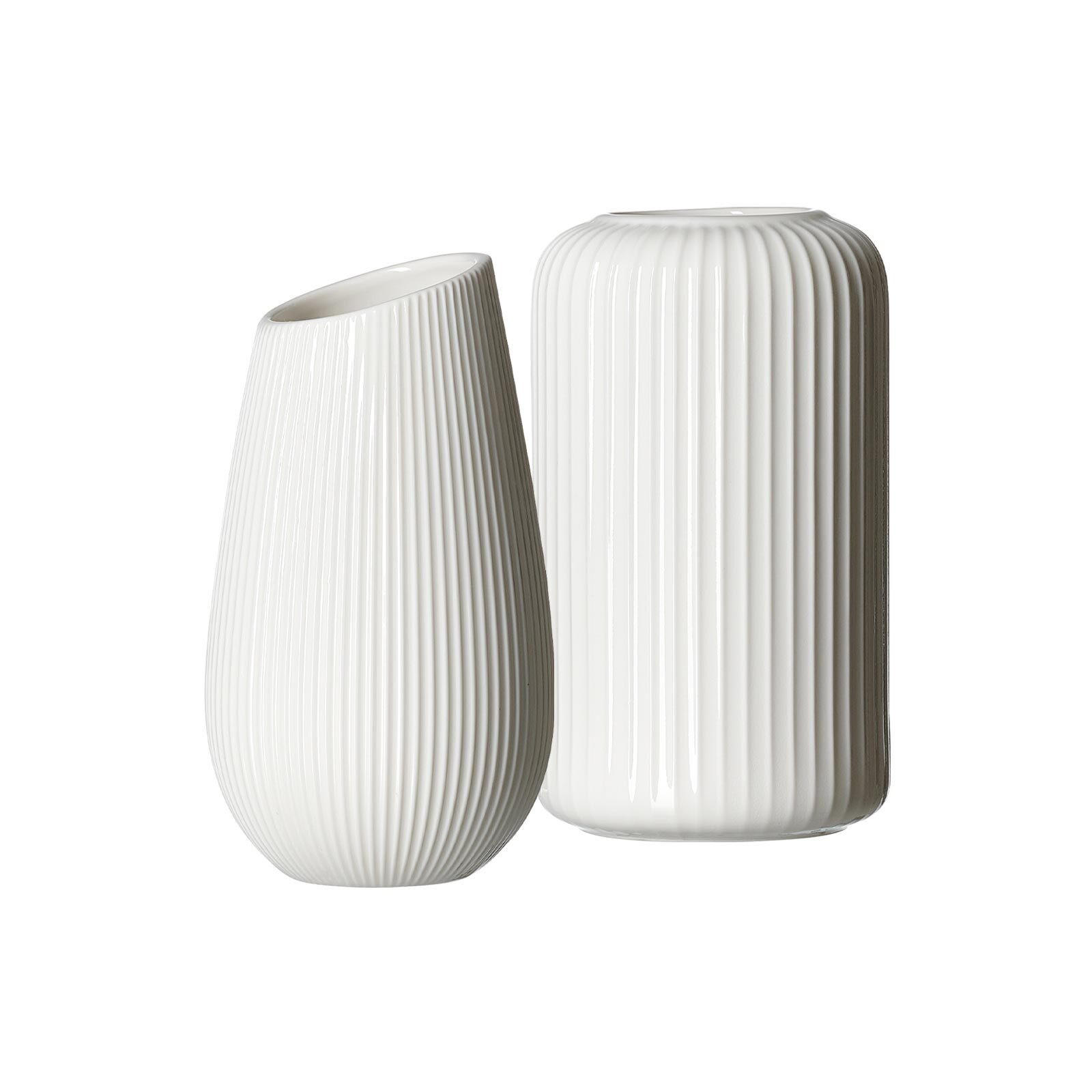 VASEN-SET Alma / Nora weiß 16 cm 2er Set - Weiß, Keramik (16cm) - Ritzenhoff Breker