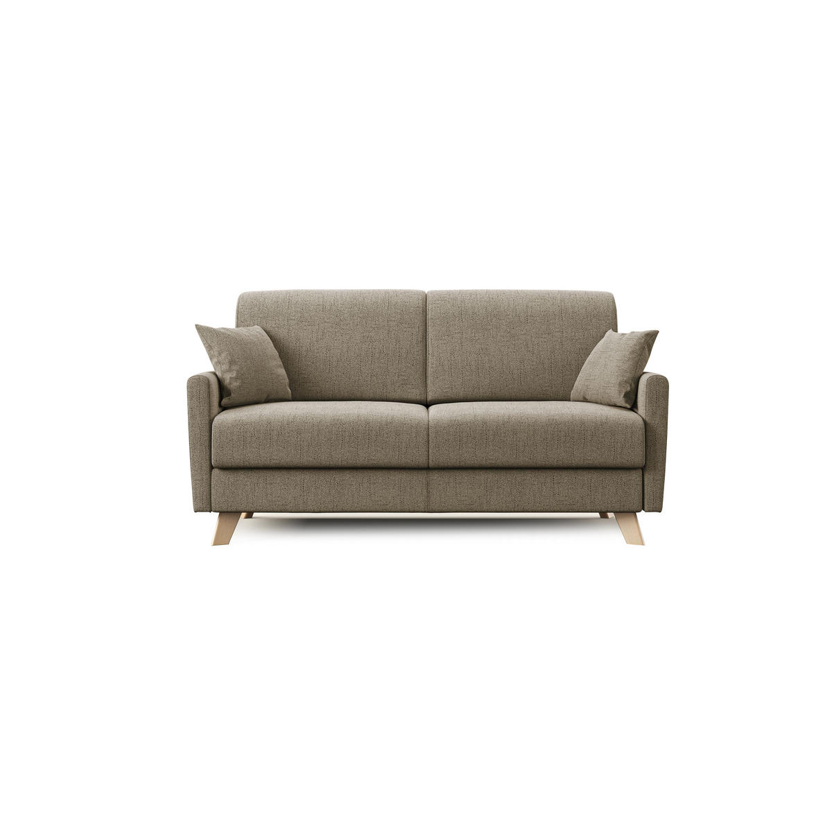 SCHLAFSOFA Edgar - Braun, Textil (180/94/97cm) - Divani.store