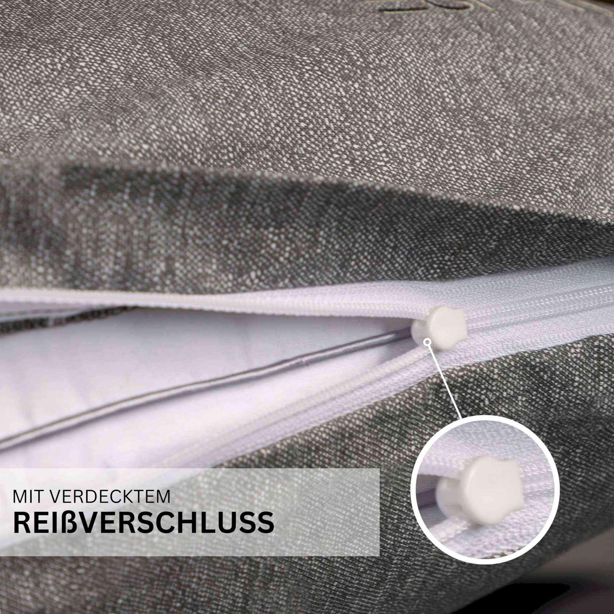 Thumbnail - Esprit Renforcé, Anthrazit, Textil, 155x220 cm, Oeko-Tex® Standard 100, Schlaftextilien, Bettwäsche, Bettwäsche