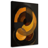 LEINWANDBILD Abstraktion 80x120cm - Schwarz, Textil (80/120cm) - Feeby